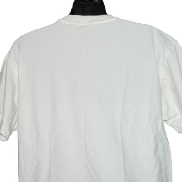 3 for/ $25 Champs Sport Mens White Plain High Crew Neck T-Shirt Size Medium - Picture 6 of 7